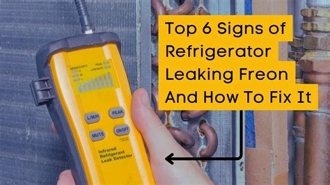 freon leaking from fridge|Five Signs Your Refrigerator Is Leaking Freon: A。